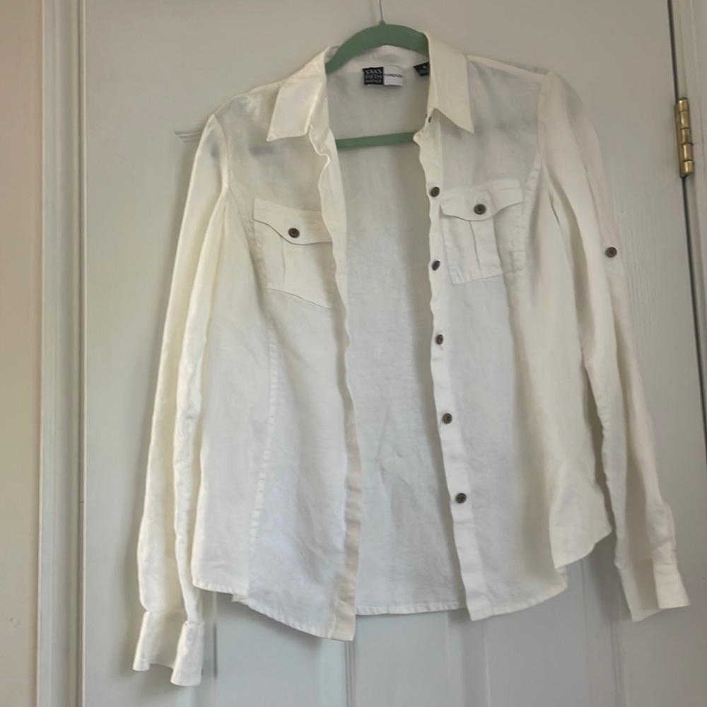 Saks Fifth Avenue 100 Prozent Linen size 6